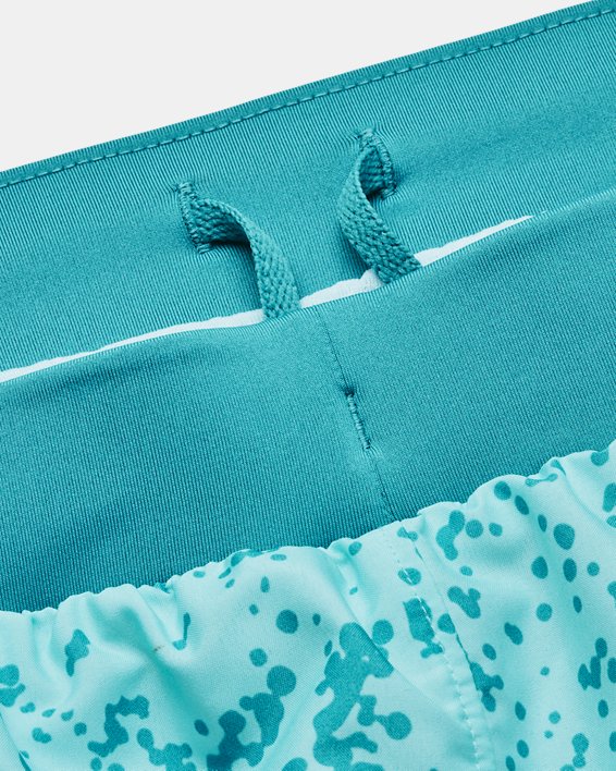 Women's UA Fly-By 2.0 Printed Shorts, Blue, pdpMainDesktop image number 4